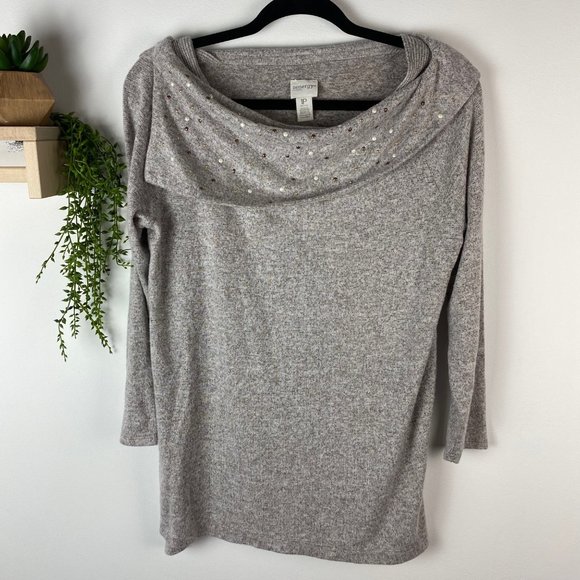 Chicos zenergy gray top size Small‎ petite - Picture 1 of 5